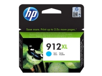 HP 912XL - 9.9 ml - Høy ytelse - cyan - original - blekkpatron - for Officejet 80XX Officejet Pro 80XX