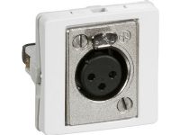 LK FUGA audioudtag XLR 3-pol hun, 1 modul, hvid