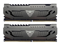 Patriot Extreme Performance Viper Steel - DDR4 - sett - 64 GB: 2 x 32 GB - DIMM 288-pin - 3200 MHz / PC4-25600 - CL16 - 1.35 V - ikke-bufret - ikke-ECC - rødmetallsgrå