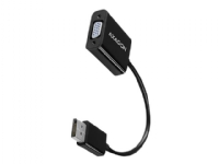 AXAGON - Video adapter - DisplayPort (hann) til HD-15 (VGA) (hunn) - DisplayPort 1.1a - 16 cm - 1920 x 1200 (WUXGA)-støtte, aktiv omformer