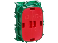 LAURITZ KNUDSEN Fuga® indmuringsdåse 1,5 modul, grøn.