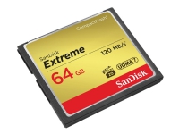 SanDisk Extreme - Flashminnekort - 64 GB - 567x - CompactFlash