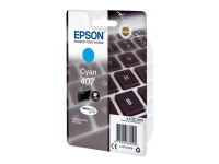 Epson 407 - 20.3 ml - L-størrelse - cyan - original - blekkpatron - for WorkForce Pro WF-4745, WF-4745DTWF