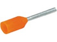 Isoleret terminalrør A0,5-6ET, 0,5mm2 L6, Orange - (100 stk.)