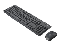 Logitech MK295 Silent - Tastatur- og mussett - trådløs - 2.4 GHz - Pan Nordic - grafitt