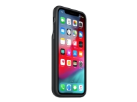 Apple Smart - Batterikasse for mobiltelefon - silikon - svart - for iPhone XR