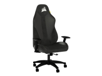 CORSAIR TC70 Remix - Stol - armlener - tipping - roterende - nylon, polyuretanskum, PU-belagt lær, treramme, mykt stoff - svart