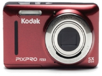 Kodak PIXPRO FZ53, 16 MP, 4608 x 3456 piksler, CMOS, 5x, HD-Ready, Rød