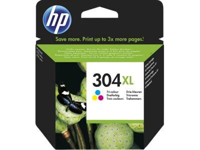 HP Blekk 304XL Tri-Colour