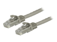 StarTech.com 15m CAT6 Ethernet Cable, 10 Gigabit Snagless RJ45 650MHz 100W PoE Patch Cord, CAT 6 10GbE UTP Network Cable w/Strain Relief, Grey, Fluke Tested/Wiring is UL Certified/TIA - Category 6 - 24AWG (N6PATC15MGR) - Koblingskabel - RJ-45 (hann)