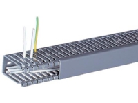HAGER Ledningskanal opslidset HxB : 85x31mm slids 6mm pvc hård, grå RAL 7030 - (2 meter)