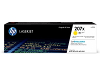 HP 207X høykapasitet gul, original LaserJet-tonerkassett, 2450 sider, Gult, 1 stykker
