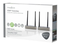 Nedis VTRA3420GY - Trådløs video/lyd/infrarød-utvider - Wi-Fi - opp til 100 m