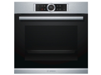 Bosch Serie 8 HRG675BS1S - Ovn - innebygd - fordypning - bredde: 56 cm - dybde: 55 cm - høyde: 58.5 cm - med selvrens - Klasse A+ - rustfritt stål