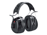 3M Peltor WorkTunes Pro HRXS220A - Hodetelefoner med radio - hodebånd - kablet - 3,5 mm jakk - svart