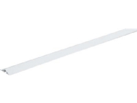 HAGER Gulvliste Bredde 41 mm, Højde 11 mm, Længde 2000 mm Perlegrå ral 7035 plast - (2 meter)