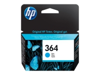 HP 364 - Cyan - original - blekkpatron - for Deskjet 35XX Photosmart 55XX, 55XX B111, 65XX, 65XX B211, 7510 C311, B110, Wireless B110