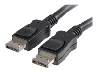 StarTech.com 5m Long DisplayPort 1.2 Cable with Latches DisplayPort 4k - DisplayPort-kabel - DisplayPort (hann) til DisplayPort (hann) - 5 m - låst - svart