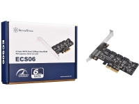 SilverStone ECS06 - Diskkontroller - SATA 6Gb/s - lav profil - PCIe 3.0 x2