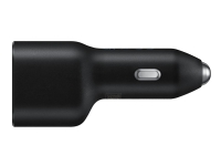 Samsung EP-L4020 - Bilstrømadapter - 40 watt - FC - 2 utgangskontakter (USB, USB-C) - svart