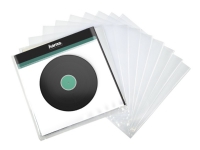 Hama LP Outer Sleeve - CD/DVD-muffe - kapasitet: 1 CD/DVD - gjennomsiktig (en pakke 10)