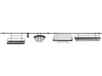 KingHoff KITCHEN RAILING 16 ELE. 150cm BLACK KINGHOFF KH-1498