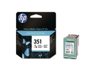 Blækpatron hp 351 cb337ee, 170 sider, trefarvet