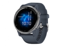 Garmin Venu 2 - 45 mm - granittblå - sportsur med bånd - silikon - granittblå - håndleddstørrelse: 135-200 mm - display 1.3 - Bluetooth, Wi-Fi, ANT+ - 49 g