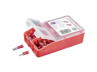 TRU COMPONENTS TC-6646608 Klemmeforbindelsesstykker-sortiment 0.50 mm² 1.50 mm² Rød 140 stk