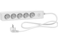 Power strip Schneider Electric Odace surge protector 5 sockets 1.5m white (ST9351W)