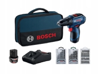 BOSCH DRILL / DRIVER 12V 30 / 17Nm GSR 12V-30 2x2,0Ah + 39pcs ACC