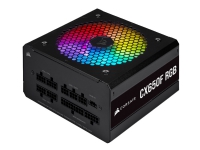 CORSAIR CX Series CX650F RGB - Strømforsyning (intern) - ATX12V 2.4/ EPS12V 2.92 - 80 PLUS Bronze - AC 100-240 V - 650 watt - Europa - svart