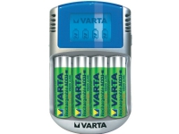 Varta Power Play LCD Charger - 2-4 t batterilader - (for 4xAA/AAA) + AC-strømadapter + bilstrømadapter 4 x AA-type - 2700 mAh