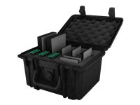 ICY BOX IB-AC627 - Beskyttelsesboks for harddisk - kapasitet: 2 harddiskstasjoner (2,5), 5 hard drives (3.5/2.5), 12 SSDs (M.2) - svart