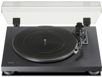 TEAC TN-180BT-A3, Beltedrevet platespiller, Semi-automatisk, Sort, MDF, Plast, 33 1/3,45,78 RPM
