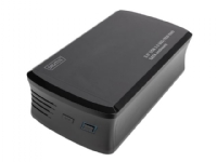 DIGITUS DA-71117 - Ekstern RAID-hus - 2,5 / 3,5 delt - SAS 6Gb/s - RAID 0, 1 - USB 3.0