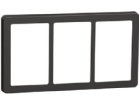 LAURITZ KNUDSEN FUGA Base 63 designramme 3x1,5 modul, koksgrå.