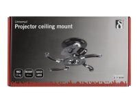 DELTACO ARM-500 - Monteringssett (takmontering) - for projektor - svart - takmonterbar
