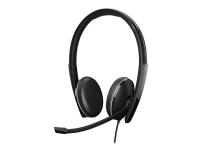 EPOS I SENNHEISER ADAPT 165 USB-C II - ADAPT 100 Series - hodesett - on-ear - kablet - 3,5 mm jakk, USB-C - svart - Optimert for UC