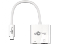 Goobay 62110, USB 3.2 Gen 1 (3.1 Gen 1) Type-C, HDMI,USB 3.2 Gen 1 (3.1 Gen 1) Type-C, Hvit, 0,145 m, CE, WEEE, 42 mm