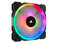 CORSAIR LL Series LL140 RGB Dual Light Loop - Kabinettvifte - 140 mm - hvit, blå, gul, rød, grønn, oransje, fiolett