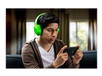Razer Opus X - Hodetelefoner med mikrofon - full størrelse - Bluetooth - trådløs - aktiv støydemping - grønn