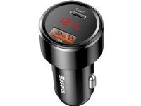 Baseus charger Baseus Magic USB car charger + USB-C QC 4.0 PD 45W (black)