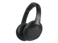 Sony WH-1000XM3 - Hodetelefoner - full størrelse - Bluetooth - trådløs - NFC - aktiv støydemping - 3,5 mm jakk - svart