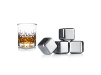 Vacu Vin Rustfritt stål - Whisky, Boks, 4 stykker