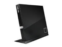 ASUS SBC-06D2X-U - Platestasjon - DVD±RW (±R DL) / DVD-RAM / BD-ROM - 6x - USB 2.0 - ekstern - svart