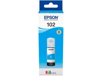 Epson 102 EcoTank Cyan blekkflaske