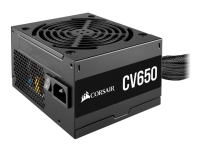 CORSAIR CV Series CV650 - Strømforsyning (intern) - ATX12V / EPS12V - 80 PLUS Bronze - AC 100-240 V - 650 watt - Europa - svart pulverjakke