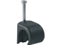 SCHNEIDER ELECTRIC Clips rund 5-7mm sort søm 20mm - (100 stk.)