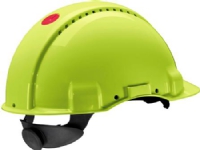 Sikkerhedshjelm HI-Viz 3M Peltor G3000 Uvicator - skrueindstilling. UV-stabiliseret ABS-plast